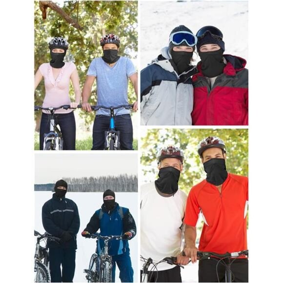 6 Pcs Ski Mask Cover Balaclava Full Face Mask Summer Face Cover UV - Picture 6 of 8